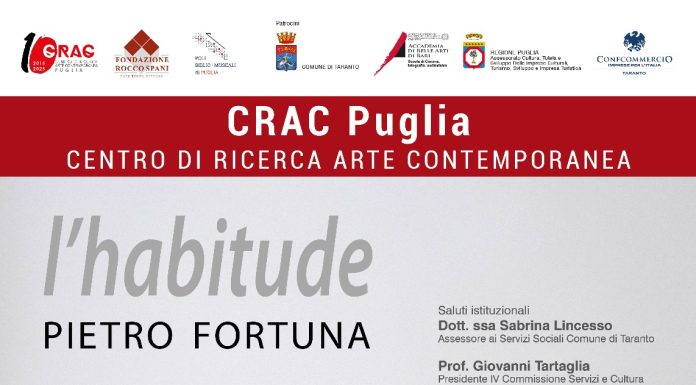 Pietro Fortuna porta al CRAC Puglia la mostra “L’habitude”